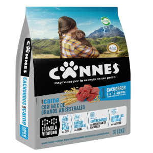 ALIMENTO PERRO CACHORRO CARNE/CEREAL CANNES 18 KG