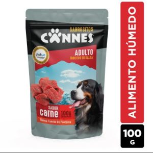 ALIMENTO HUMEDO PERRO ADULTO CARNE CANNES POUCH 100 GRS