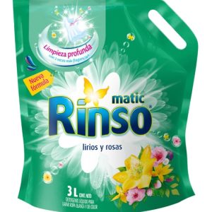 RINSO DT LIQ LIRIOS Y ROSAS DOYPACK 3L
