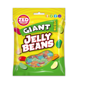 GOMITAS CONFITADAS ACIDAS GIANT JELLY BEAN   ZEAD 90 GRS