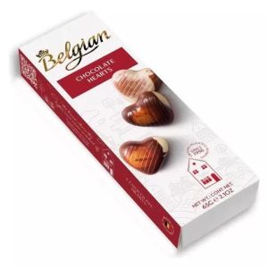 CHOCOLATE CORAZONES BELGIAN 65 GRS