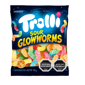 GOMITAS GUSANITOS ACIDOS TROLLI 80 GRS