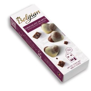 BELGIAN HEARTS BROWNIE 65GR (x10)