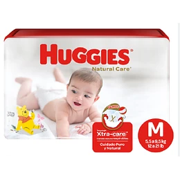 INFANT HUGGIES NATCARE M 80 UNID.
