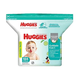 TOALLAS HUMEDAS HUGGIES CUIDADO 4 EN 1 184 UNID (245321)