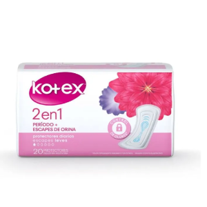 FEM  PROTECTORES PROT DIA KOTEX 2 EN 1 48X20
