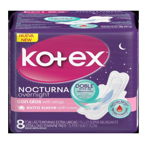 TOALLA  FEM. KOTEX NOC. EXTRA POTECCION 48X8 (246270)