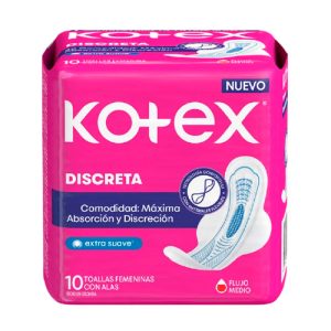 TOALLA FEMENINA KOTEX DISCRETA ULTRA FINA 48X10 (246268)