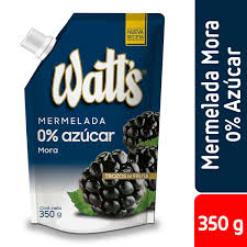 MERMELADA SIN AZUCAR MORA WATTS 350 GRS.