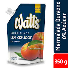 MERMELADA SIN AZUCAR DURAZNO WATTS 350 GRS.