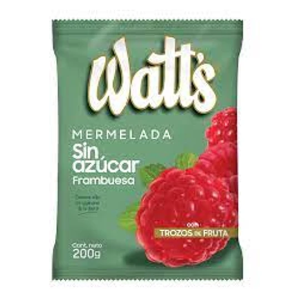 MERMELADA SIN AZUCAR FRAMBUESA WATTS 200 GRS.