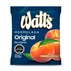 MERMELADA WATTS DURAZNO 225 grs.