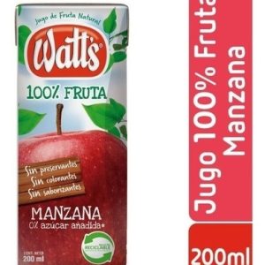 JUGO WATTS JUGO WATTS MANZANA 100% FRUTA 200ml