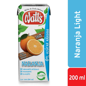 NECTAR NARANJA LIGHT WATTS 200 ML.