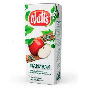 JUGO WATTS NECTAR MANZANA 200ML