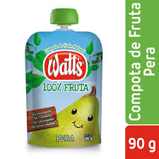 COMPOTA PERA WATTS POUCH 90 GRS.