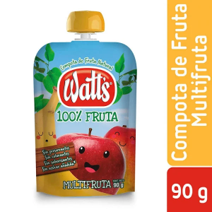 COMPOTA MULTIFRUTA WATTS POUCH 90 GRS.