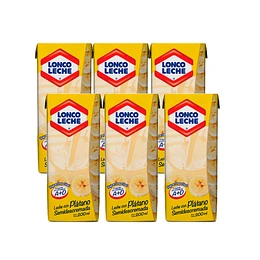 LECHE PLATANO LIQUIDA LONCOLECHE 200 ML.