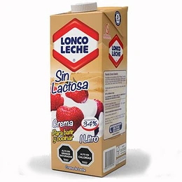 CREMA  SIN LACTOSA LONCOLECHE 1 Lt.