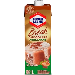 LECHE CHOCO AVELLANAS LIQUIDA LONCOLECHE BREAK 1 LT.