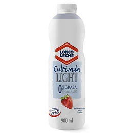 LECHE CULTIVADA FRUTILLA LIGHT BOTELA 900 ML.