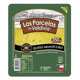 QUESO MANTECOSO TROZO LAS PARCELAS DE VALDIVIA 350 GRS