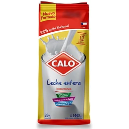 LECHE POLVO 26% INST. CALO BOLSA 1,44 KLS.