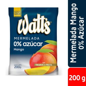 MERMELADA MANGO SIN AZUCAR WATT´S 200 GRS.