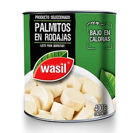 PALMITOS RODAJAS CONSERVA WASIL  400 GRS
