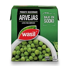 ARVEJAS CONSERVA WASIL TETRA 340 GRS.