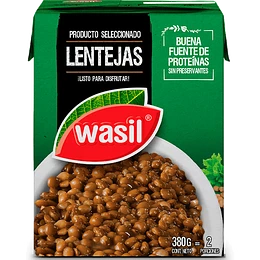 LENTEJAS CONSERVA WASIL TETRA 380 GRS