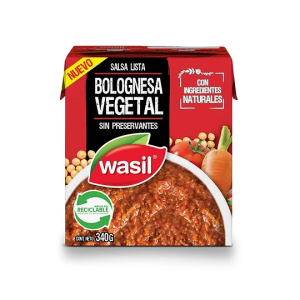 CONSERVA WASIL BOLOGNESA VEGGIE 340GRS
