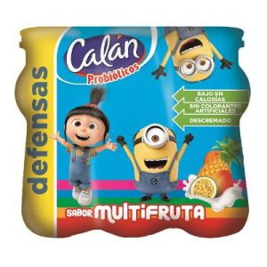 YOGURT PROBIOTICO MULTIFRUTA CALAN DISPLAY 6 UNID. X 90 ML.