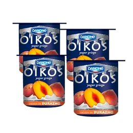 YOGHURT TROZOS DURAZNO GRIEGO OIKOS 110 GRS.