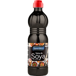SALSA DE SOYA TRAVERSO PET 12X500 ML