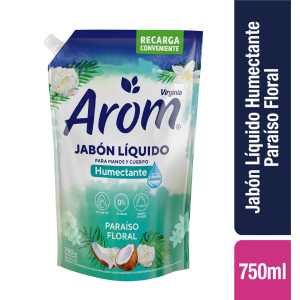 JABON LIQUIDO PARAISO FLORAL AROM 750 ML