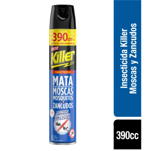 INSECTICIDA MOSCAS, MOSQUITOS Y ZANCUDOS KILLER 390 CC
