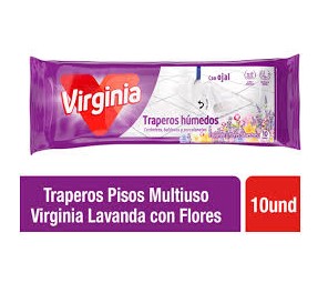 TRAPEROS HUMEDOS LAVANDA VIRGINIA 10 UNID.