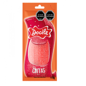 TUBO STICKS  FRUTILLA  ACIDO DOCILE 70 GRS.