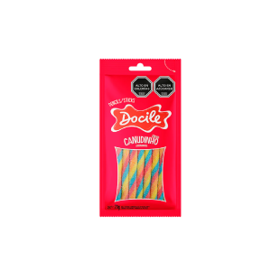 CARAMELO STICKS COLORIDOS ACIDOS DOCILE 70 GRS