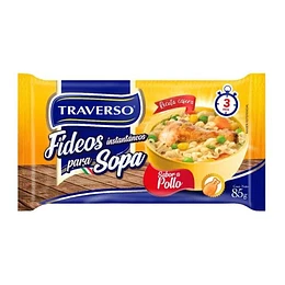 FIDEOS INST. POLLO TRAVERSO SACHET 85 GRS