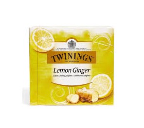 INFUSION DE LIMON Y JENGIBRE 50 BOLSITAS TWININGS. (016810)