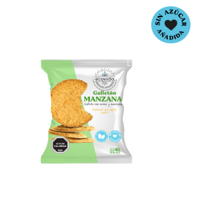 GALLETON AVENA MANZANA S/AZUCAR 40 GRS. ECOVIDA