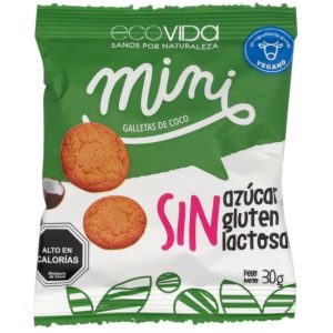 GALLETAS MINI COCO SIN GLUTEN 30X30 GRS