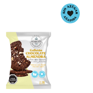 GALLETON CHOCO ALMENDRAS S/AZUCAR 24X30 GRS