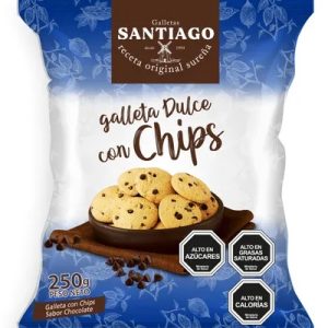 GALLETAS SANTIAGO CHIPS 18X250 GRS. (280075)