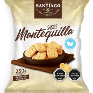 GALLETAS SANTIAGO MANTEQUILLA 18X250 GRS. (280198)