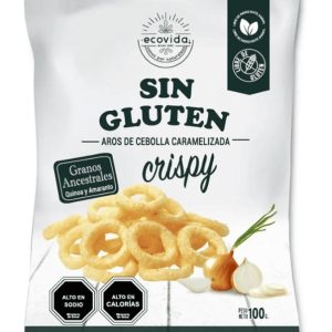 SNACK SIN GLUTEN AROS DE CEBOLLA CARAMELIZADA 100 GRS