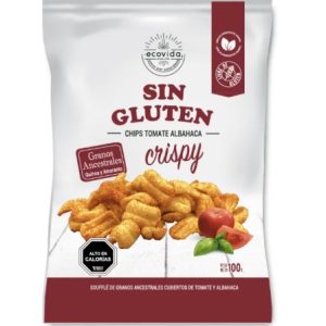 SNACK SIN GLUTEN TOMATE ALBAHACA 100 GRS