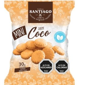 GALLETAS SANTIAGO MINI COCO 30 GRS